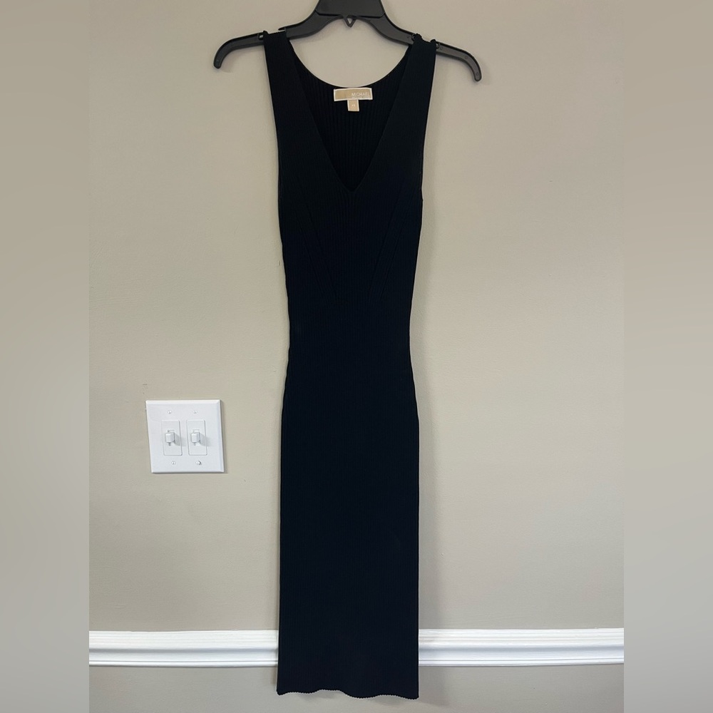 Michael Kors Midi Bodycon dress Black